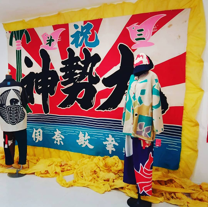 ハヤシカオリ個展2019-幟の服・大漁旗の服